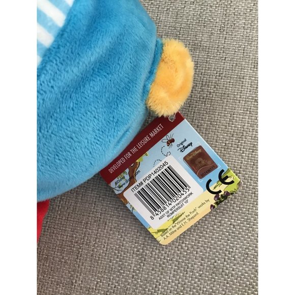 DISNEY Winnie The Pooh Patchwork Rompersuit 10” Plush NWT - Picture 3 of 3